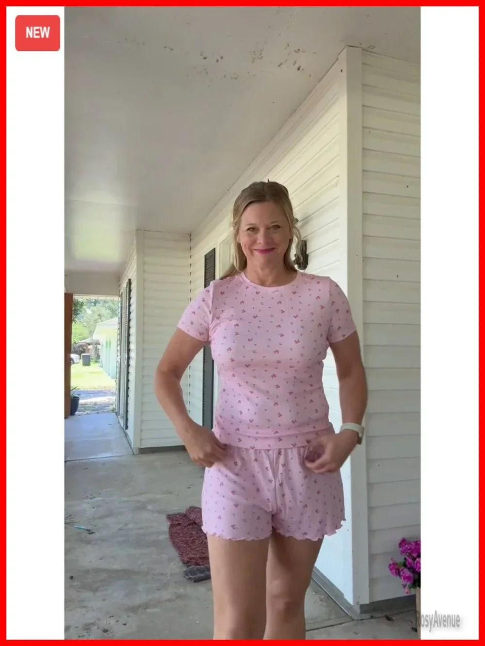 Women's Pajama Sets 2 Piece Cute Pj Short Sleeve Shirt Shorts Sleepwear Set